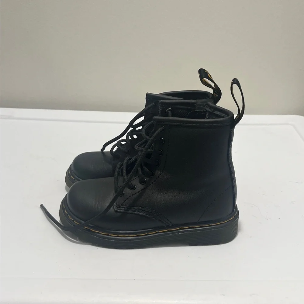 Black Leather DR MARTENS Ankle Boots